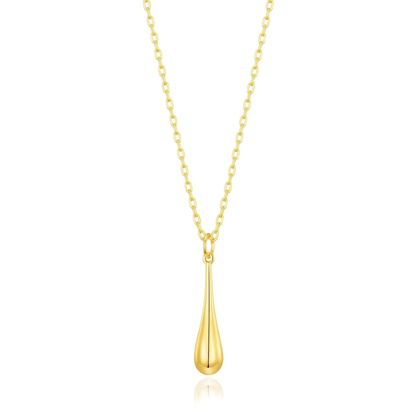 Gold Plated Teardrop Necklace