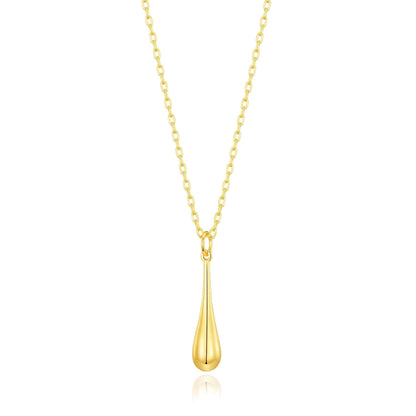 Gold Plated Teardrop Necklace
