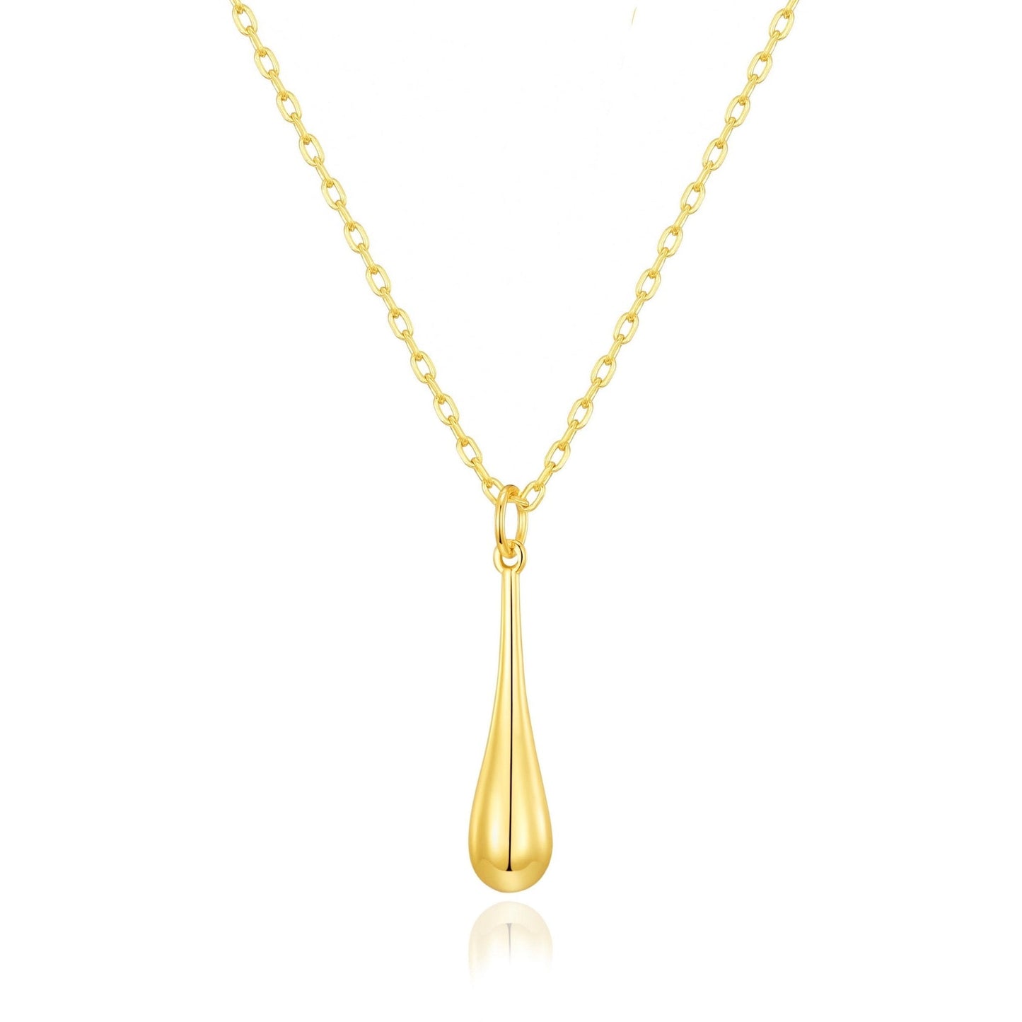 Gold Plated Teardrop Necklace