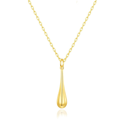 Gold Plated Teardrop Necklace