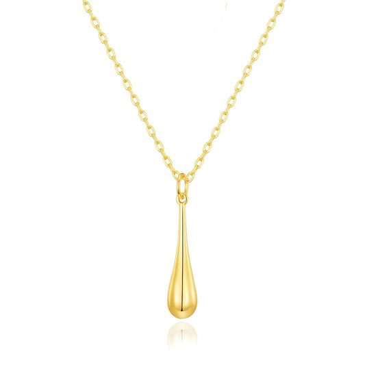 Gold Plated Teardrop Necklace