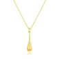 Gold Plated Teardrop Necklace
