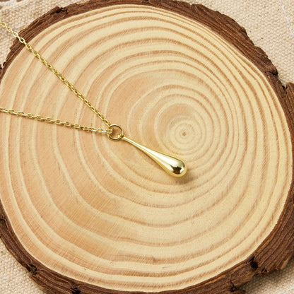 18k Gold Plated Teardrop Necklace