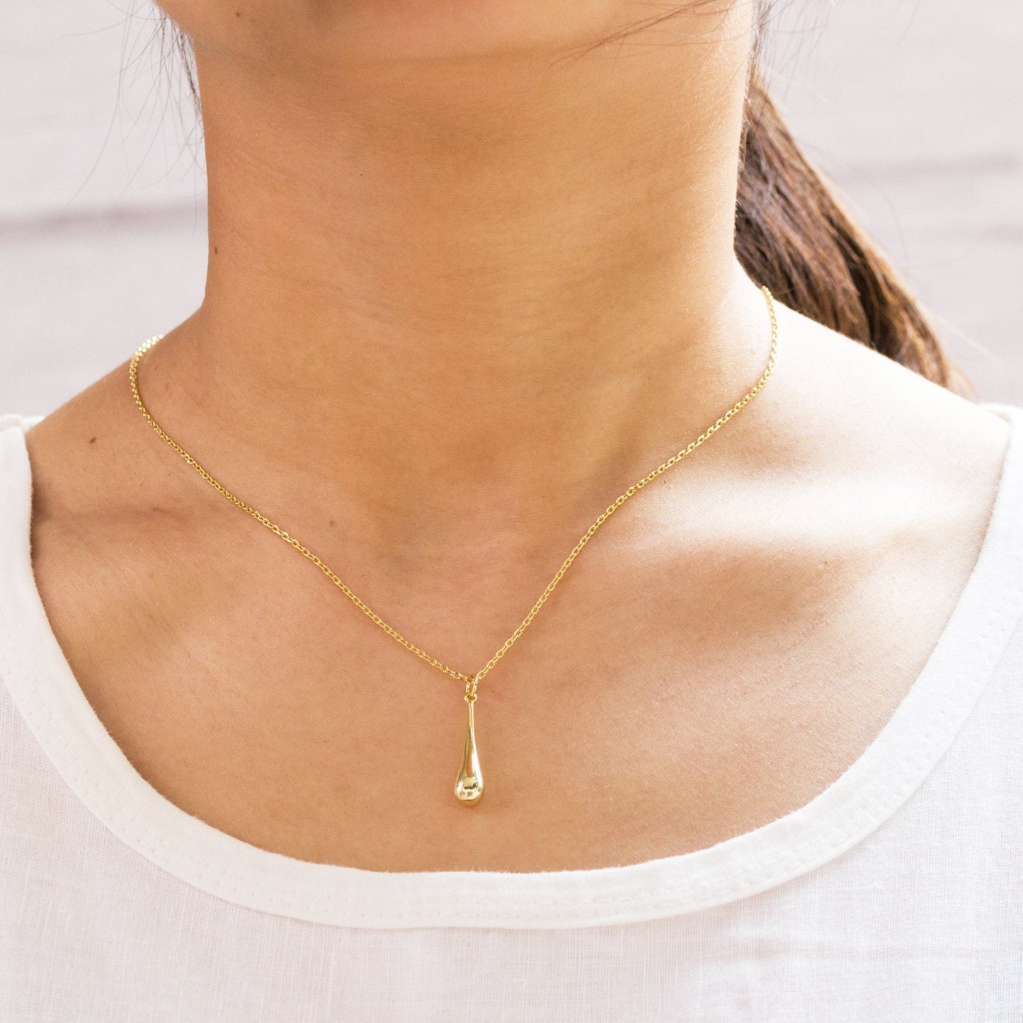 Gold Plated Teardrop Set