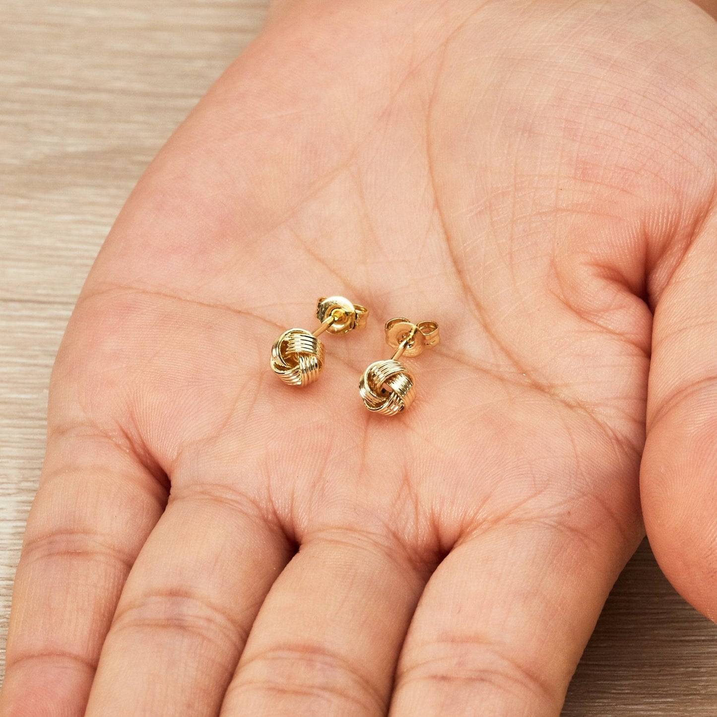 Gold Plated Thank You for Helping us Tie The Knot Bridal Earrings with Quote Card