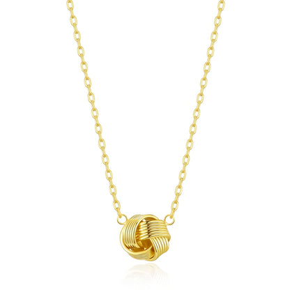 Gold Plated Love Knot Necklace