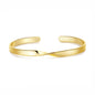 Gold Plated Twist Cuff Bangle