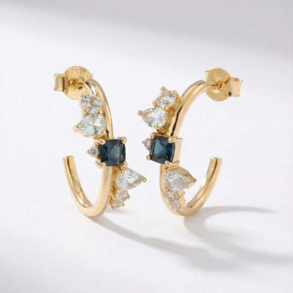 Gold Topaz Gemstone Zaria Earrings