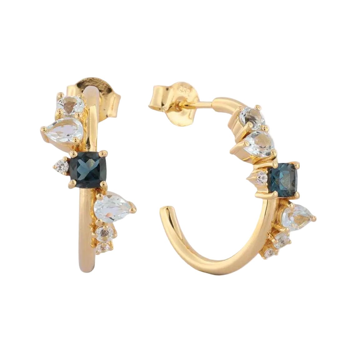 Gold Topaz Gemstone Zaria Earrings