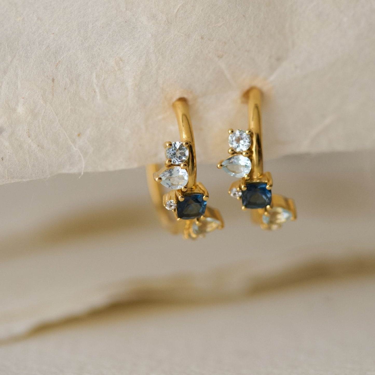 Gold Topaz Gemstone Zaria Earrings