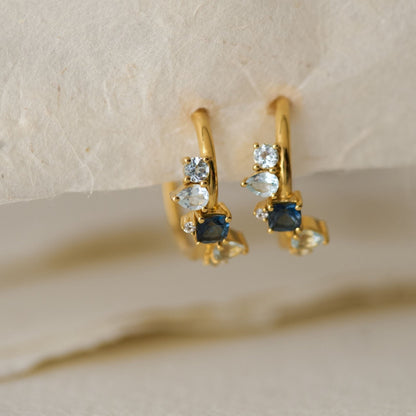 Gold Topaz Gemstone Zaria Earrings