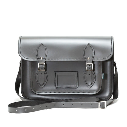 Handmade Leather Satchel - Graphite