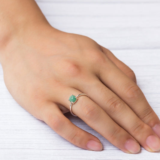 Green Aventurine Adjustable Ring