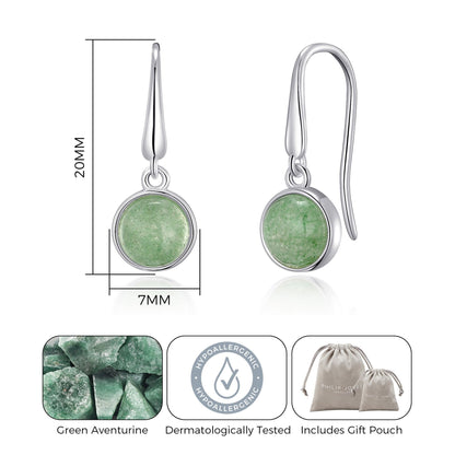 Green Aventurine Drop Earrings
