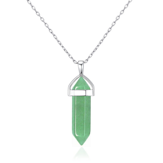 Green Aventurine Genuine Gemstone Necklace