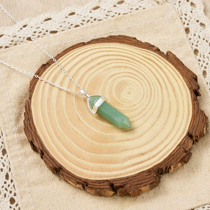 Green Aventurine Genuine Gemstone Necklace