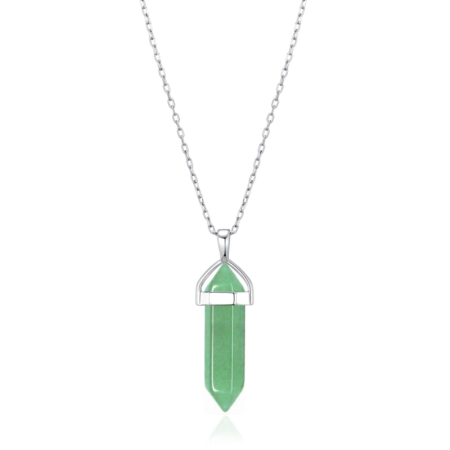 Green Aventurine Genuine Gemstone Necklace