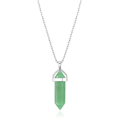 Green Aventurine Genuine Gemstone Necklace