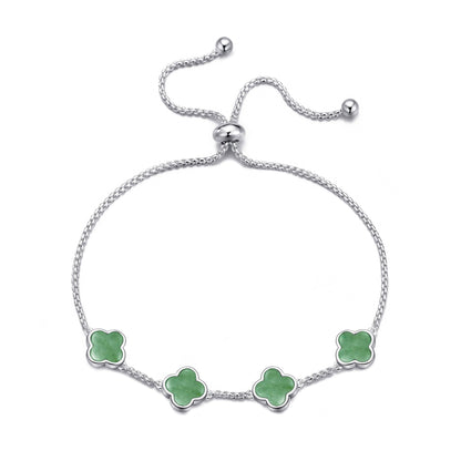 Green Aventurine Multi Clover Friendship Bracelet