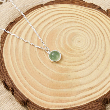 Green Aventurine Necklace with Quote Card