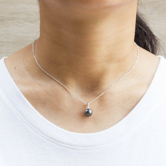 Grey Shell Pearl Necklace