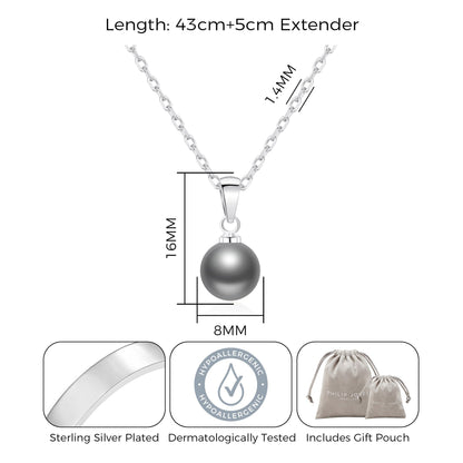 Grey Shell Pearl Necklace