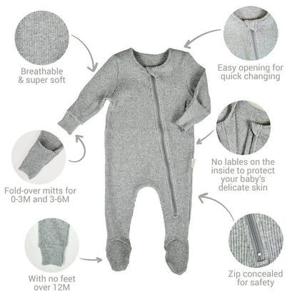 Black Zip Sleepsuit