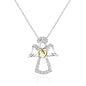 Guardian Angel Necklace Created with Zircondia® Crystals