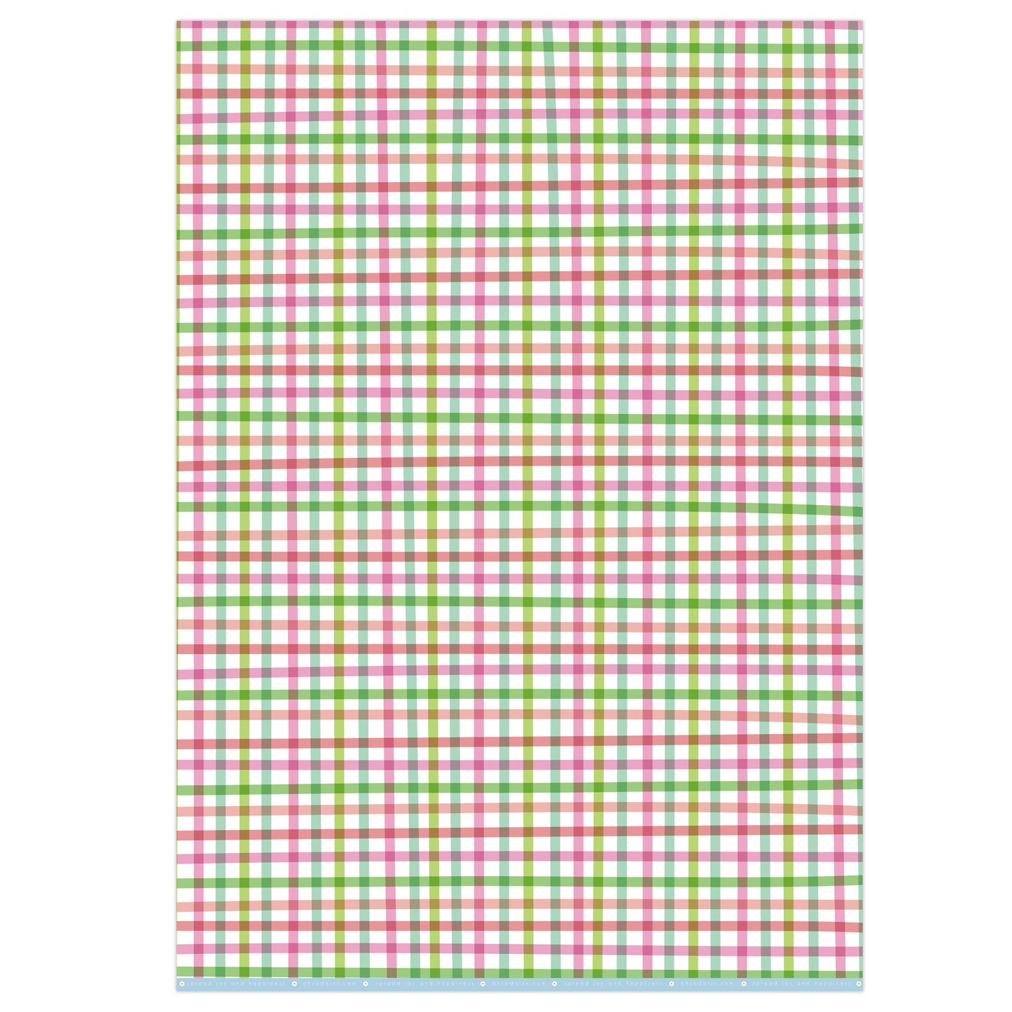 COTTAGE CHECK GIFT WRAP SHEET