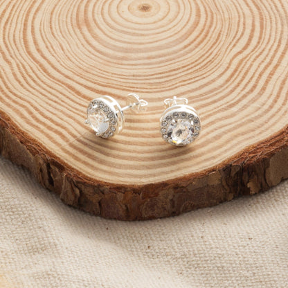 Halo Set Created with Zircondia® Crystals