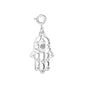 Hamsa Hand Charm Created with Zircondia® Crystals