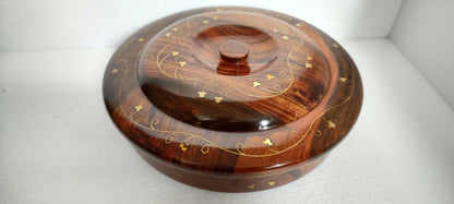 Hand crafted sasswood salad / dry fruit serving tray