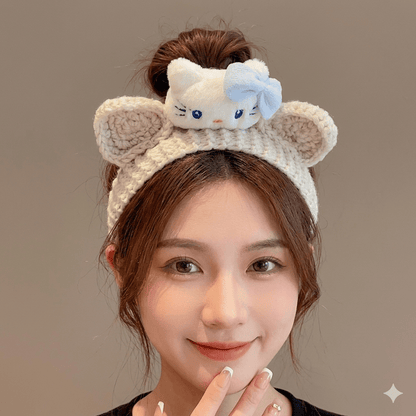 Handmade Cute Hello Kitty Knit Hair Headband