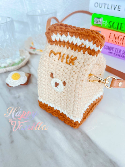 Milk Carton and Toast Bag