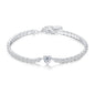 Heart Solitaire Tennis Bracelet Created with Zircondia® Crystals