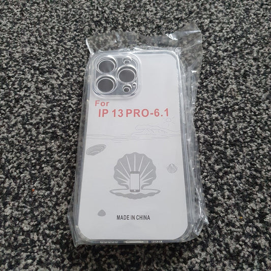 Coque Souple en TPU Transparent avec Cache Anti-Poussière - Pour iPhone 13 Pro