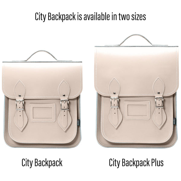 Sac à dos de ville en cuir fait main - Café glacé