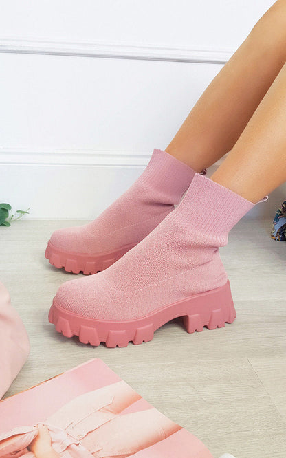 Chunky Sock Boots