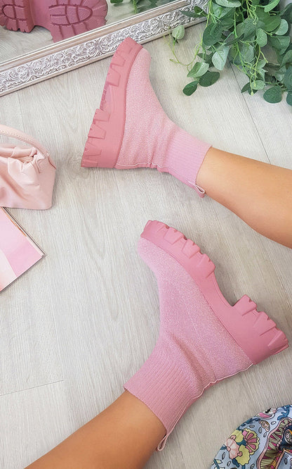 Chunky Sock Boots