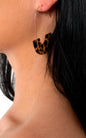Hook Hoop Pattern Earrings