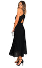 Pleated Crossover Maxi Dress Form Women