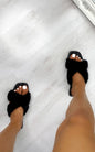 Faux Fur Sandals
