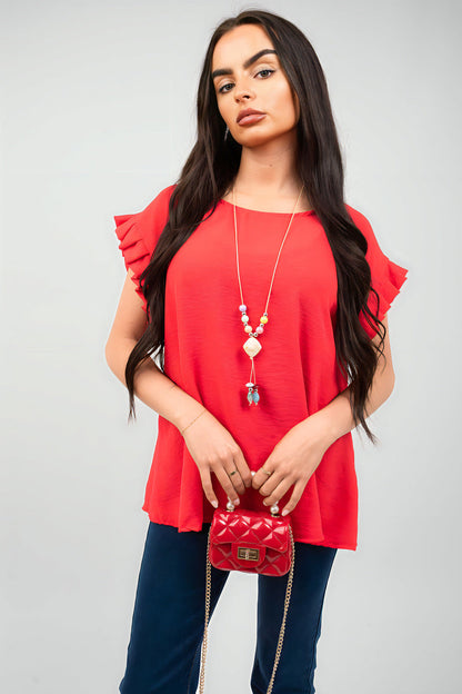 Oversized Top and Wide Leg Trousers Co-ord Set