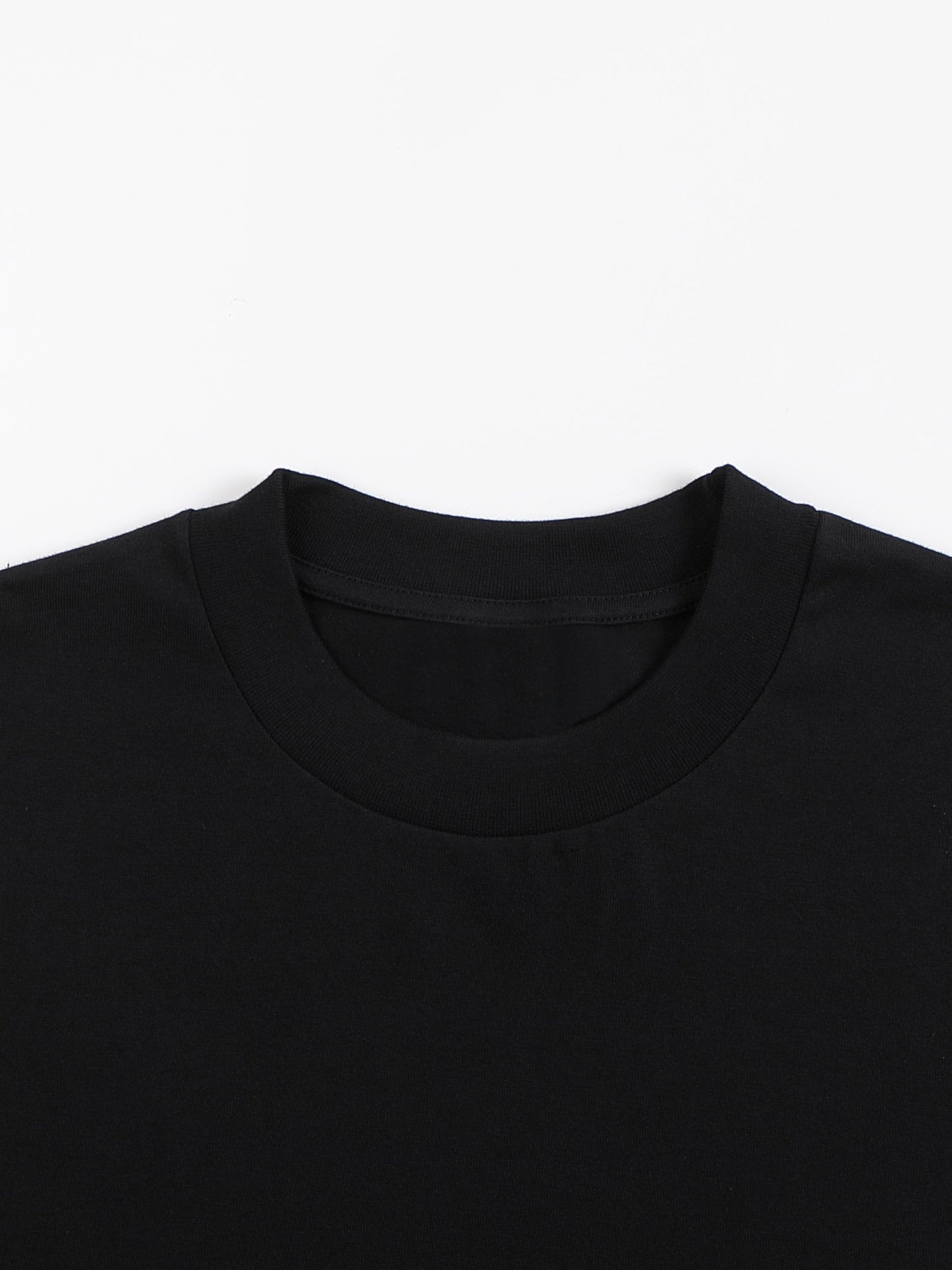 Crew Neck Drop Shoulder Long Sleeve Shirt 270GSM