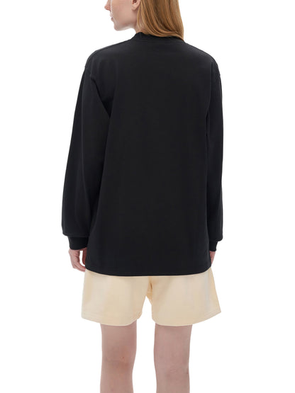 Crew Neck Drop Shoulder Long Sleeve Shirt 270GSM