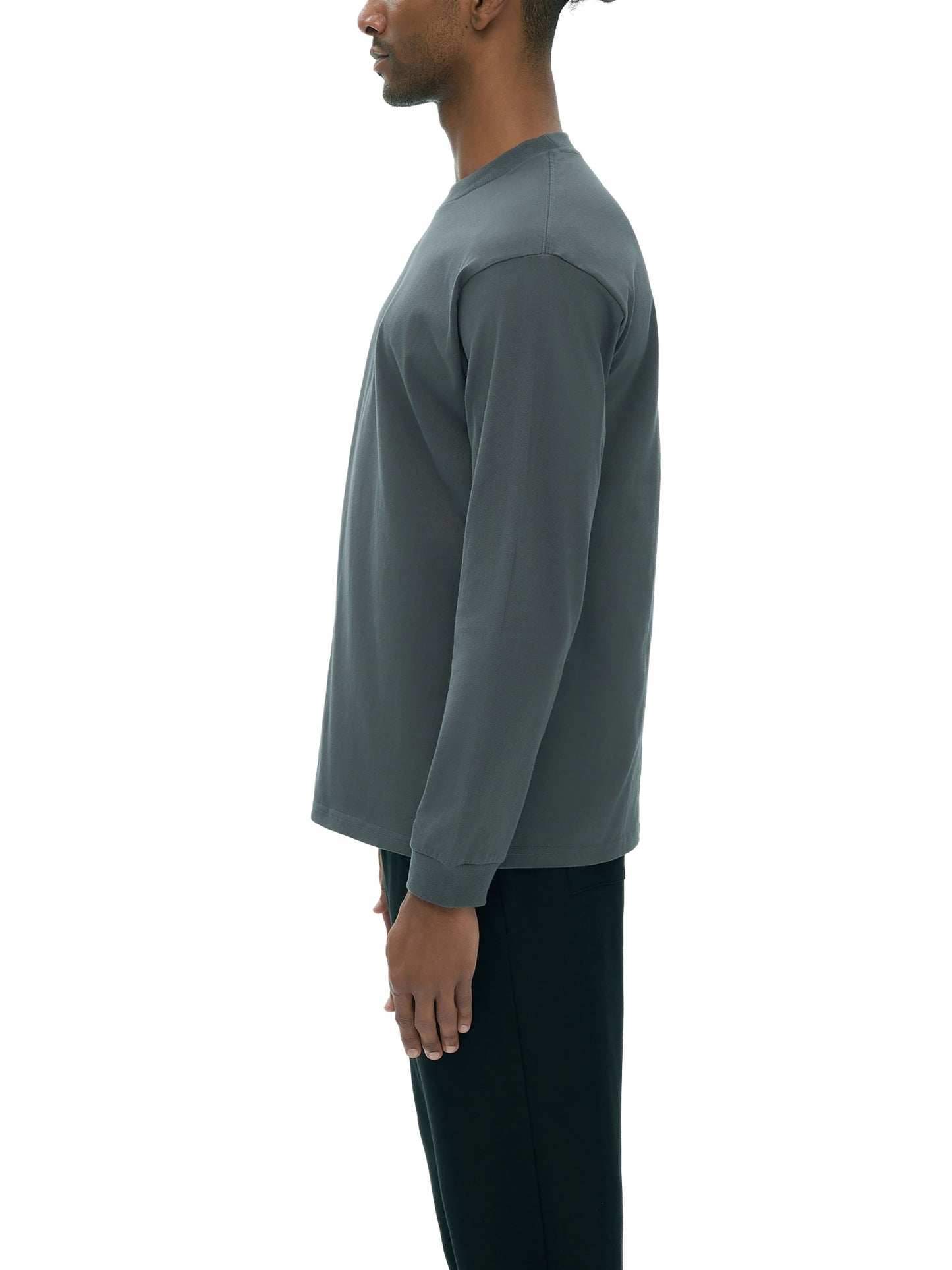 Crew Neck Drop Shoulder Long Sleeve Shirt 270GSM