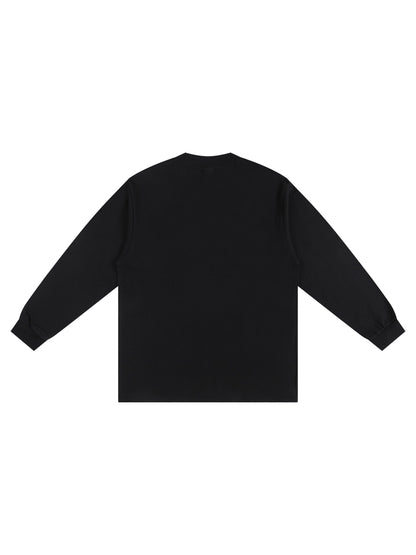 Crew Neck Drop Shoulder Long Sleeve Shirt 270GSM