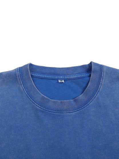 Snow Washed Oversized Cotton T-Shirt