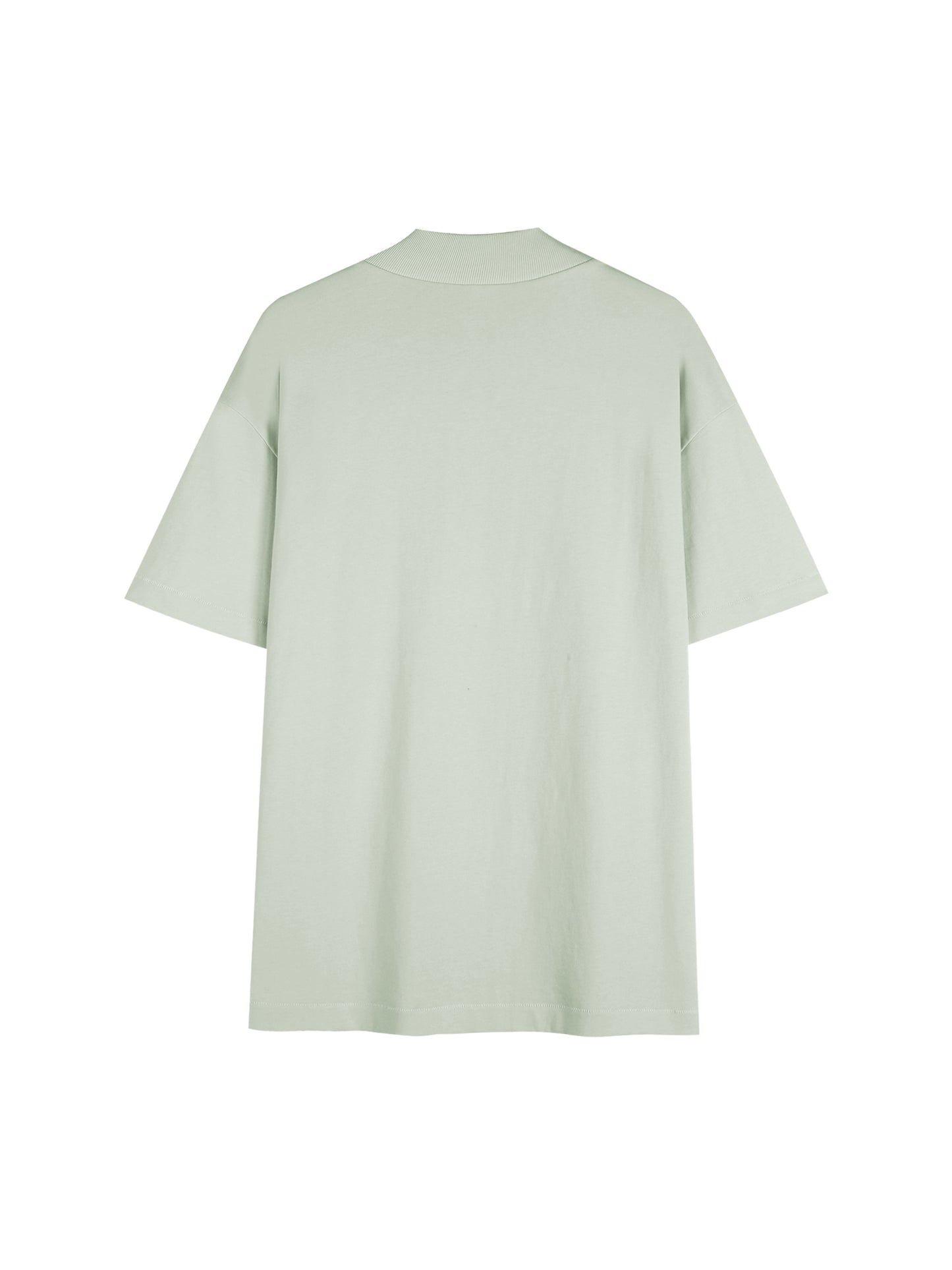 Essential Cotton T-Shirt mock neck