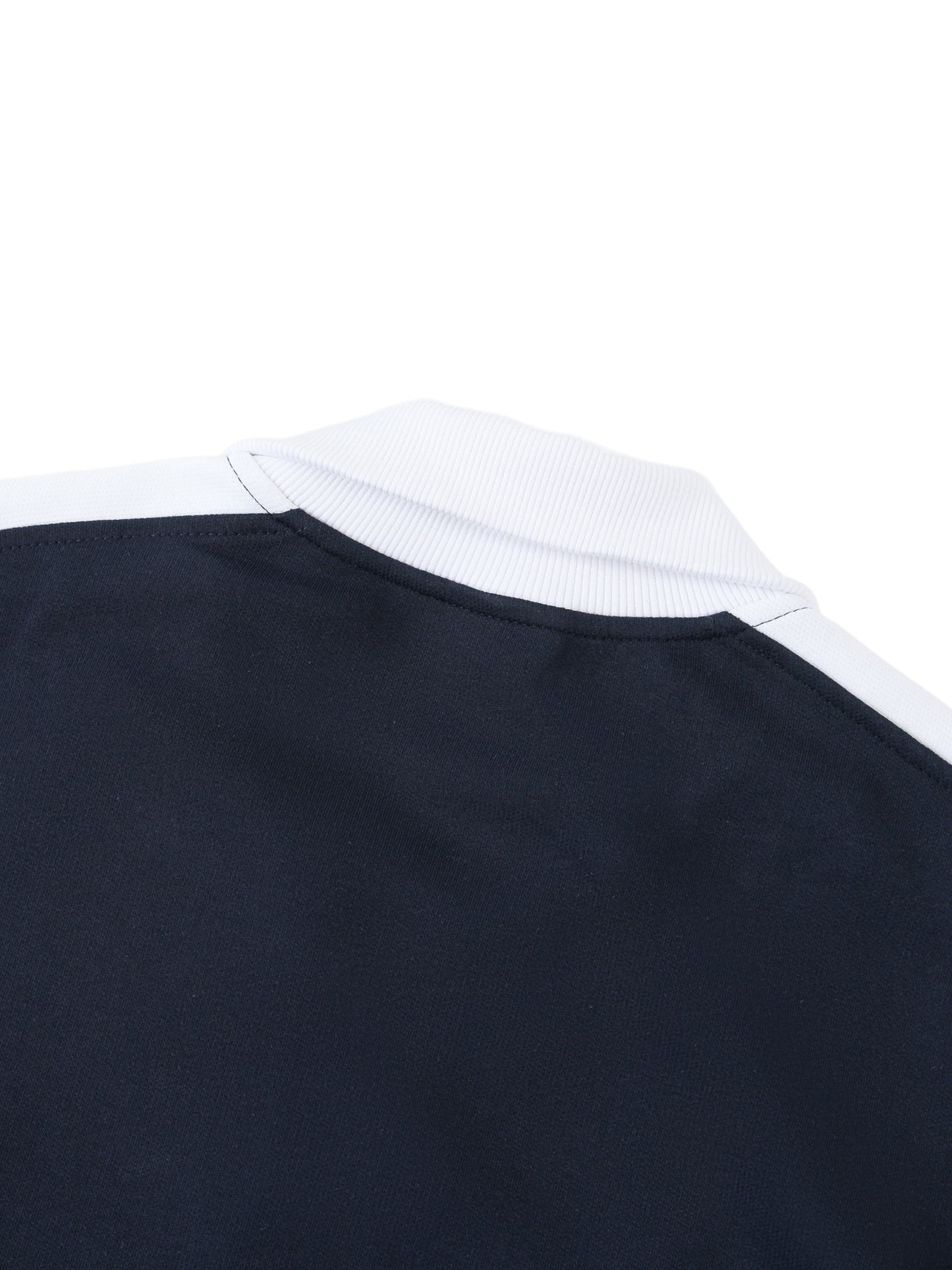 Contrast Trim Stand Collar Jacket